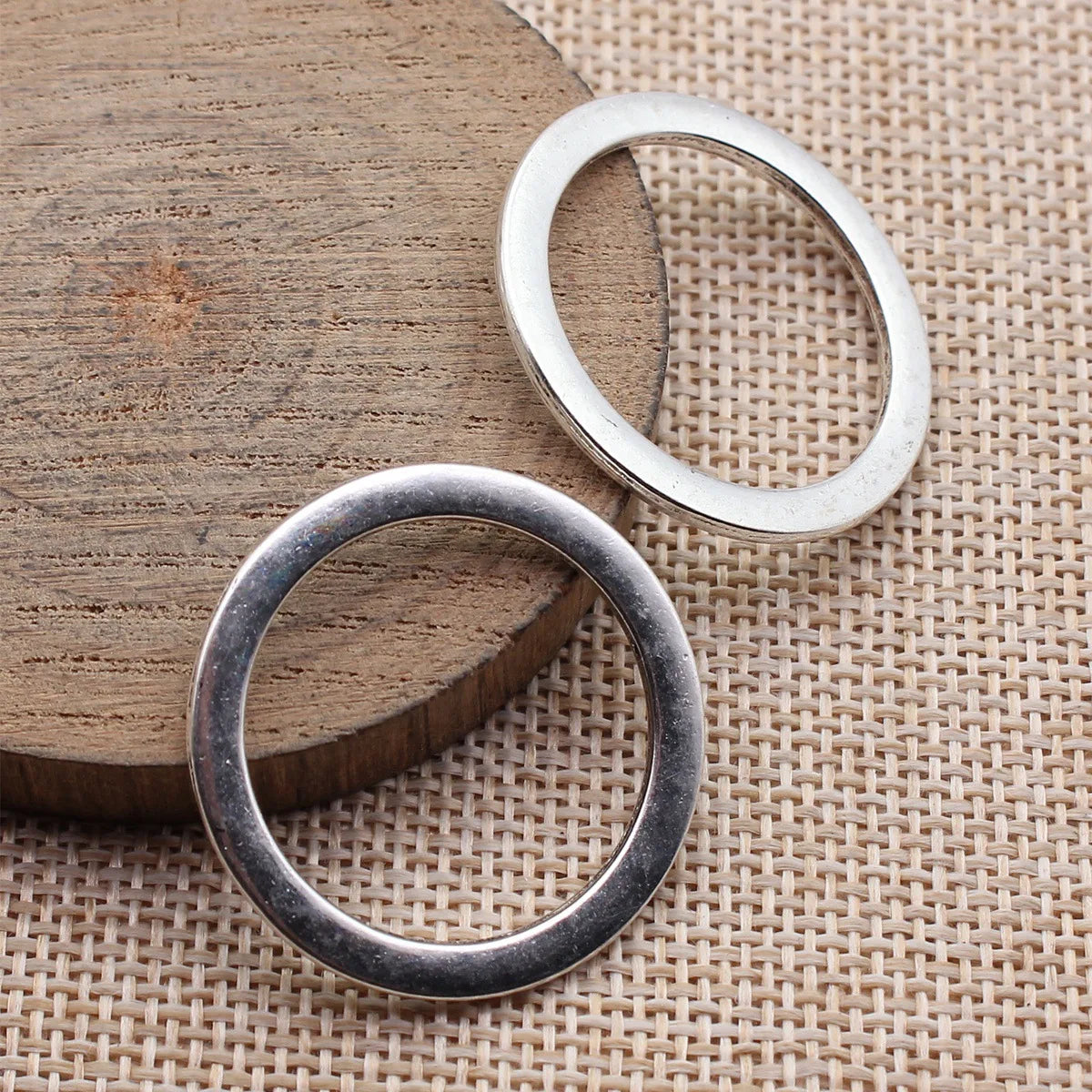 33x33mm 3.6g Multicolor Zinc Alloy Round Ring Connector Charm for DIY Necklace Bracelet Making
