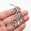 71x56mm 14.3g Antique Silver Zinc Alloy Olive Branch Charm Pendant for DIY Necklace Jewelry Making