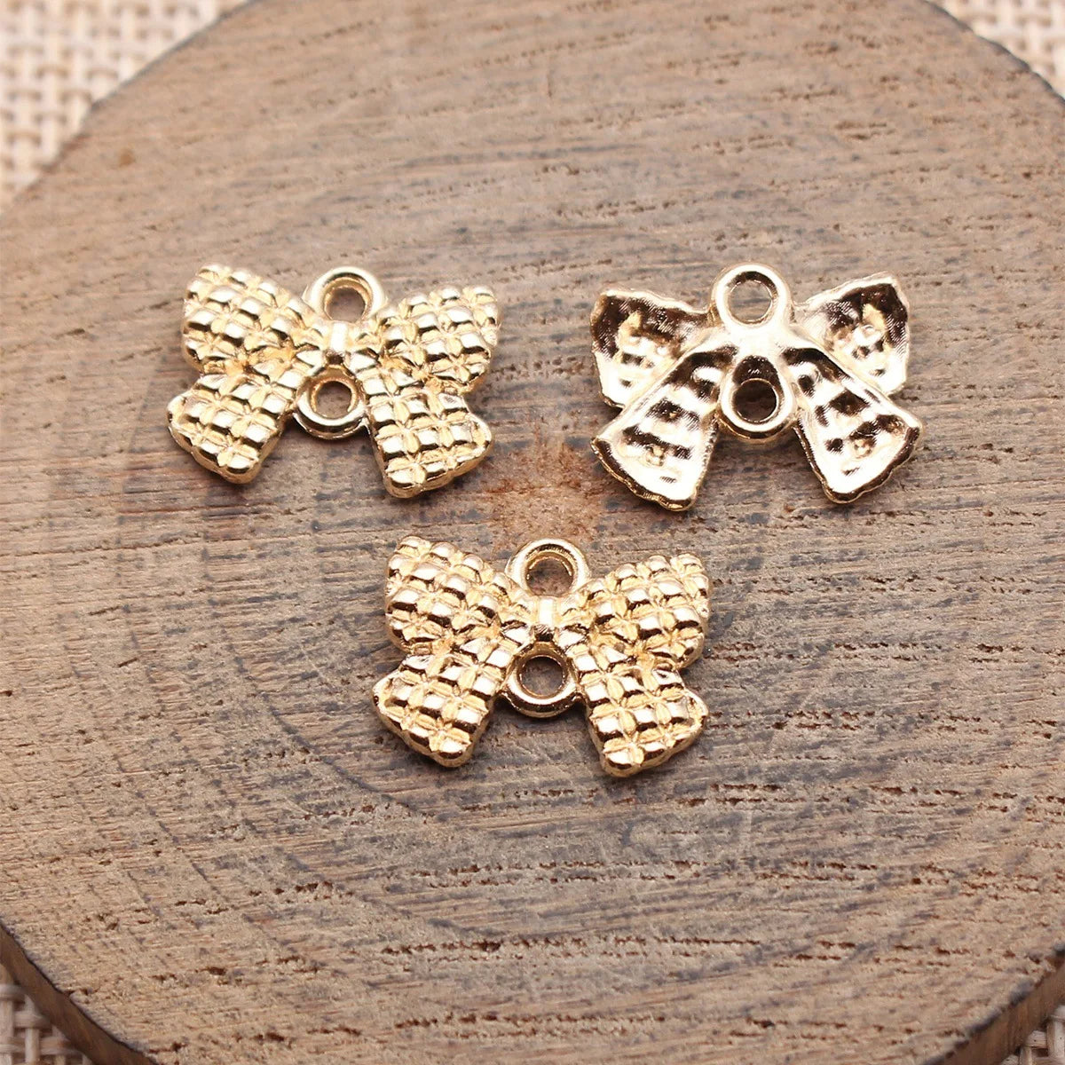 16x12mm 0.84g Multicolor Zinc Alloy Bow Butterfly Connector Charm for DIY Bracelet Necklace Jewelry Making