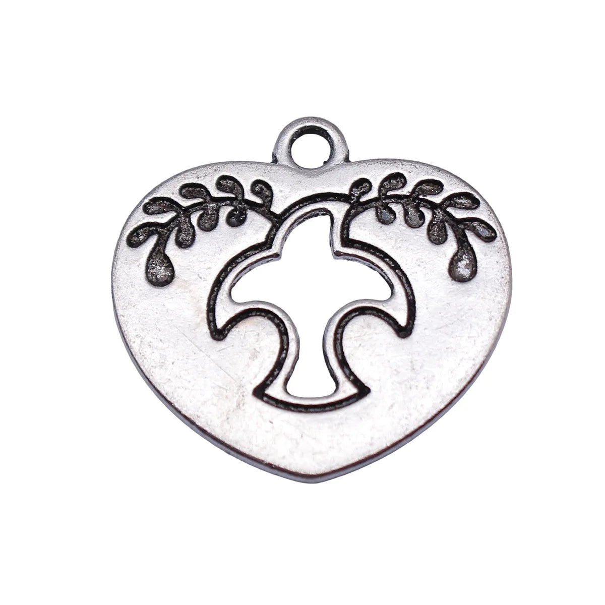 24x24mm 2.5g Antique Silver Zinc Alloy Peace Dove Charm Pendant for DIY Necklace Bracelet Making