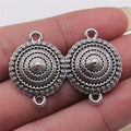28x41mm 5g Multicolor Zinc Alloy Four Hole Body Chain Connector Charm for Waist Chain Headpiece Making