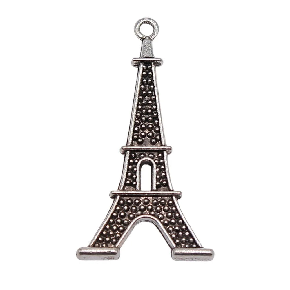 41x20mm 4.4g Antique Silver Iron Eiffel Tower Charm Pendant for DIY Necklace Bracelet Jewelry Making