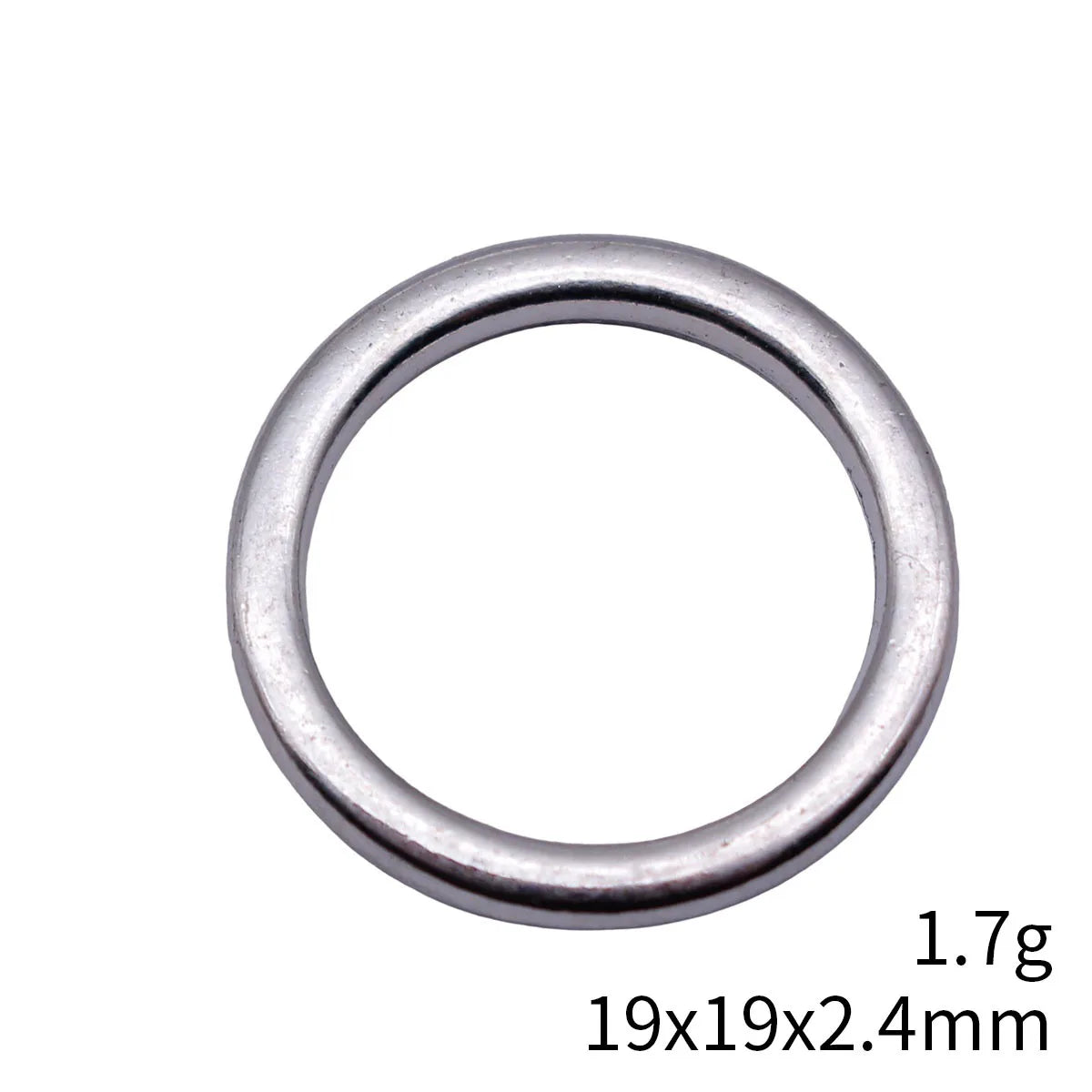 19x19x2.4mm 1.7g Antique Silver Zinc Alloy Round Ring Connector Charm for DIY Bracelet Necklace Making
