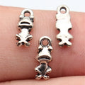 11x4.4mm 0.35g Antique Silver Zinc Alloy Frog Charm Pendant for DIY Necklace Bracelet Jewelry Making