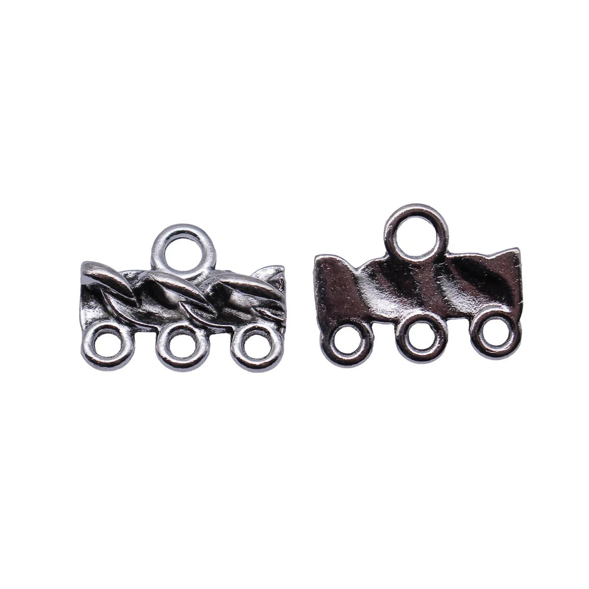17x13mm 1.4g Antique Silver Zinc Alloy Earring Connector Charm Jewelry Findings for DIY Earrings