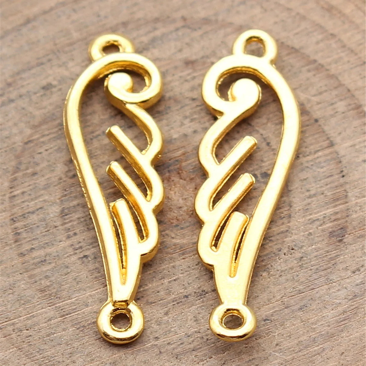 32x10mm 1.3g Multicolor Zinc Alloy Wing connector charm for DIY bracelet necklace jewelry making