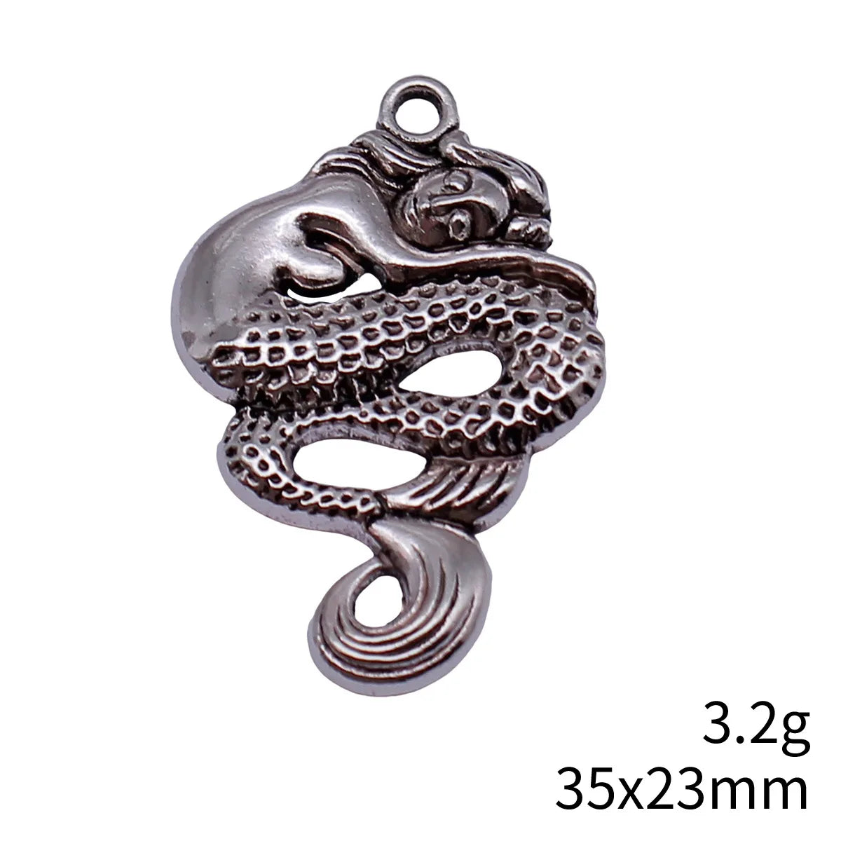 35x23mm 3.2g Multicolor Zinc Alloy Mermaid charm pendant for DIY bracelet necklace jewelry making