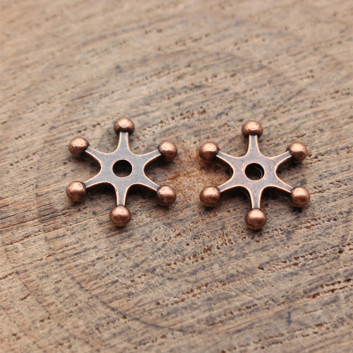 11x10mm 0.4g Multicolor Zinc Alloy Radial Spacer Beads for DIY Bracelet Necklace Jewelry Making