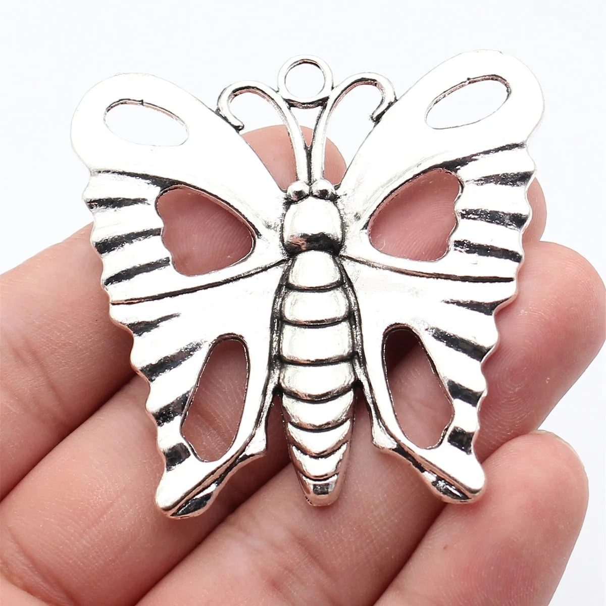 58x58mm 19g Multicolor Zinc Alloy Butterfly Charm Pendant for DIY Necklace Bracelet Jewelry Making