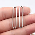 40x7.9x2mm 1.6g Multi-Color Zinc Alloy Hollow Oval Ring Connector Charm Pendant for DIY Jewelry Making