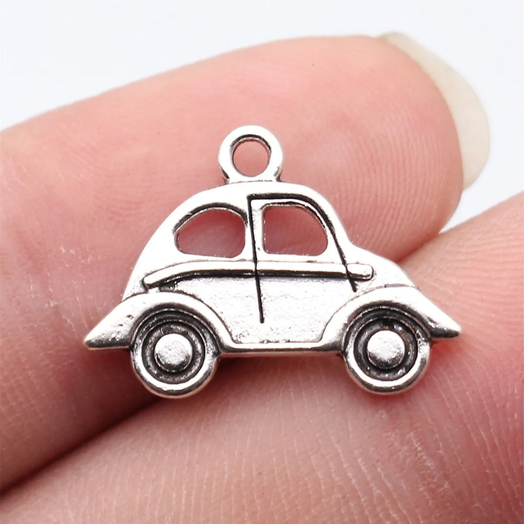 22x15mm 1.5g Antique Silver Zinc Alloy Car charm pendant for DIY bracelet necklace jewelry making