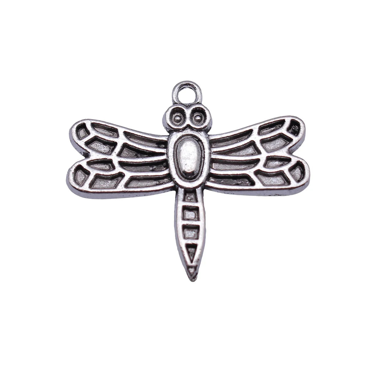 30x26mm 2.7g Antique Silver Zinc Alloy Dragonfly Charm Pendant for DIY Necklace Bracelet Jewelry Making