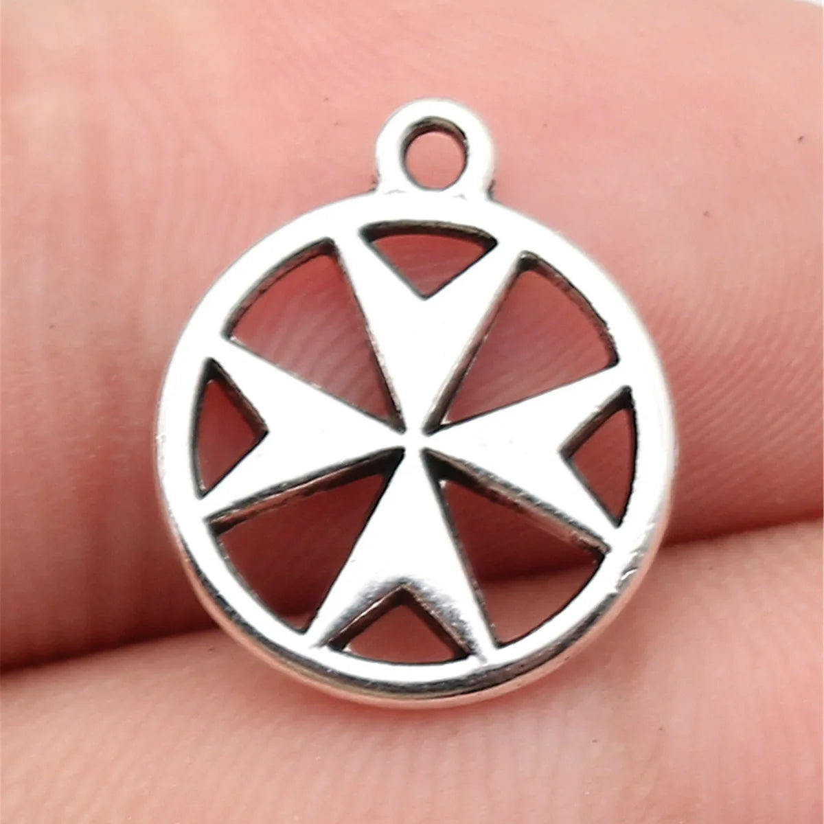 16x14mm 1.1g Antique Silver Zinc Alloy Malta Cross Charm Pendant for DIY Necklace Bracelet Jewelry