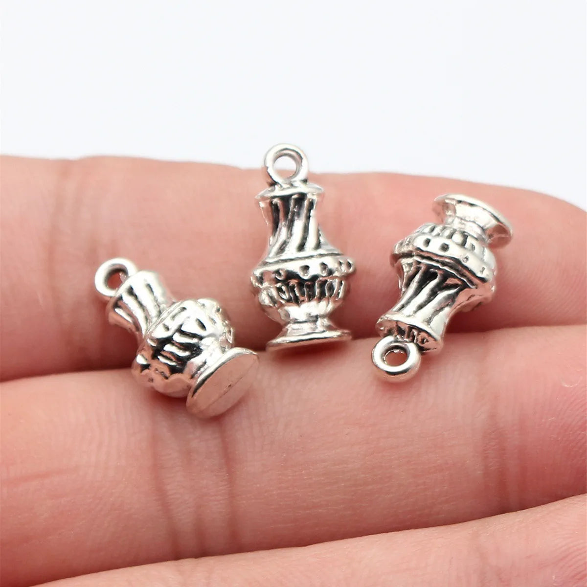 18x9.8x8.2mm 2.6g Antique Silver Zinc Alloy Santiago Pilgrim Censer Charm Pendant for DIY Religious Jewelry