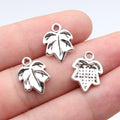 15x11mm 0.75g Antique Silver Zinc Alloy Leaf Charm Pendant for DIY Necklace Bracelet Jewelry Making