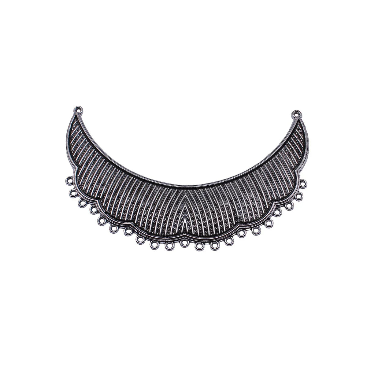 120x76mm 33.3g Antique Silver Zinc Alloy Necklace Connector Charm for DIY Statement Jewelry Making