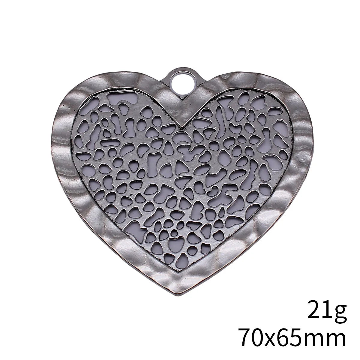 70x65mm 21g Antique Silver Zinc Alloy Openwork Large Heart Hollow Charm Pendant for DIY Jewelry Making