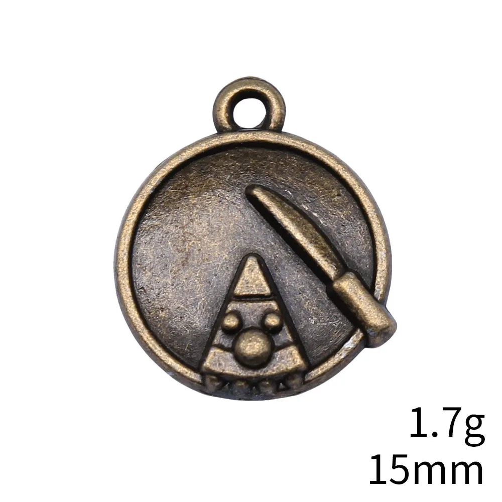 15x18mm 1.7g Antique Bronze Zinc Alloy Cake Slice Charm Pendant for DIY Necklace Bracelet Making
