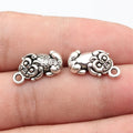 18x10x4.6mm 2.3g Antique Silver Zinc Alloy Pixiu Charm Pendant for DIY Necklace Bracelet Jewelry Making