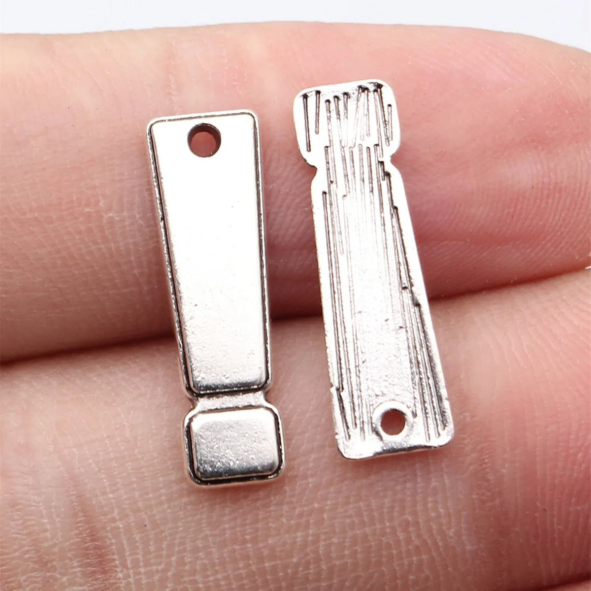 22x7mm 1g Multicolor Zinc Alloy Exclamation Mark Charm Pendant for DIY Necklace Bracelet