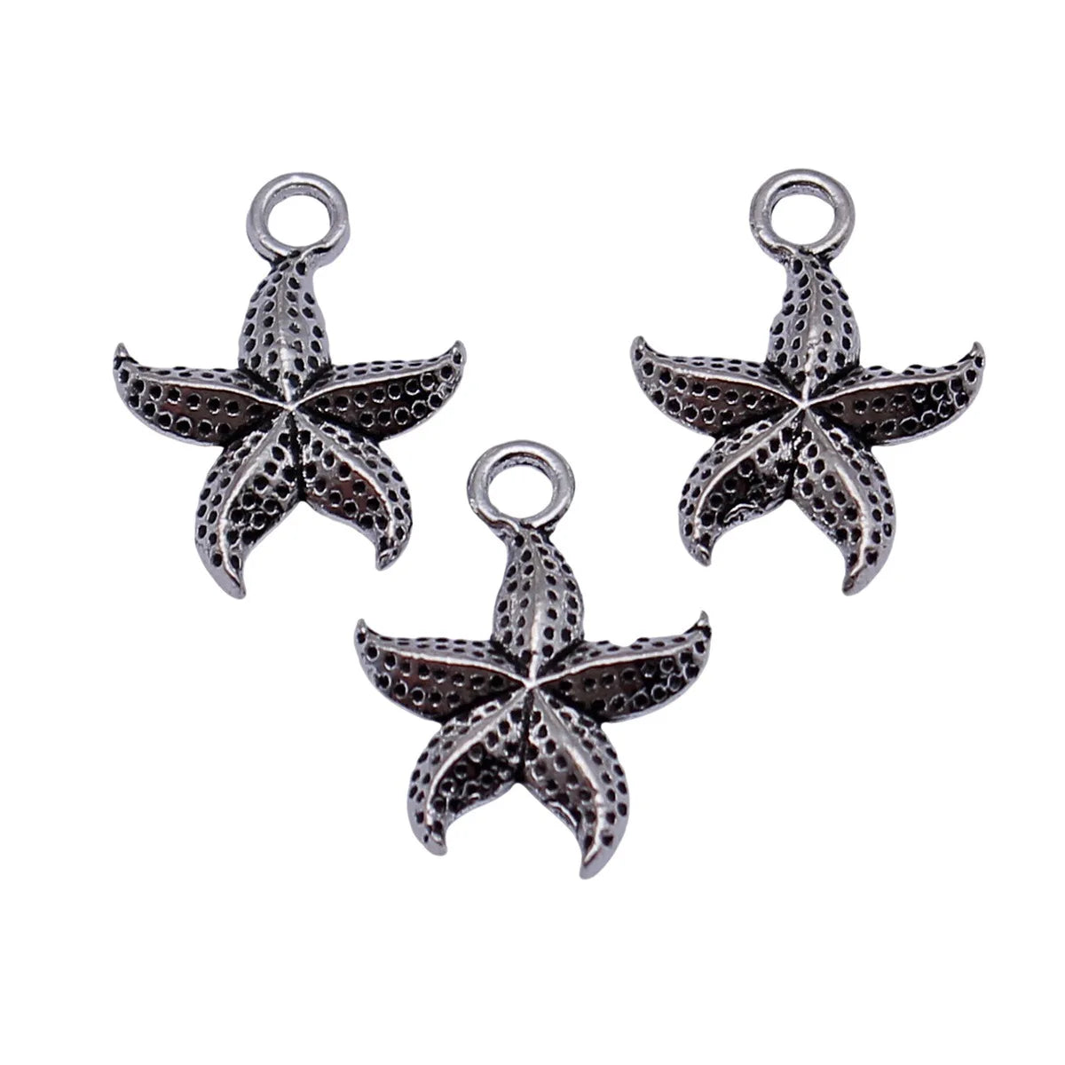 17x12mm 1g Multicolor Zinc Alloy Starfish Charm Pendant for DIY Necklace Bracelet Jewelry Making