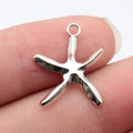 22x18mm 0.78g Antique Silver Zinc Alloy Starfish Charm Pendant for DIY Necklace Bracelet Making