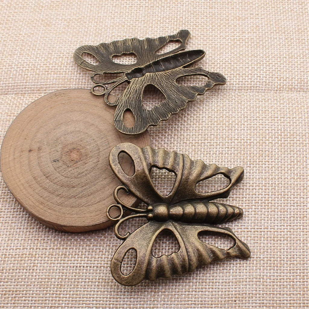 58x58mm 19g Multicolor Zinc Alloy Butterfly Charm Pendant for DIY Necklace Bracelet Jewelry Making