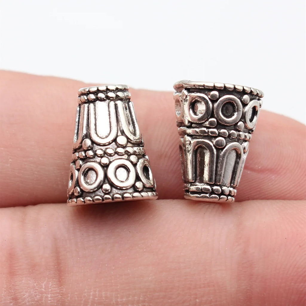 15x12x12mm 2.8g Antique Silver Zinc Alloy Cone Tassel Cap Bead End Jewelry Findings for DIY Accessories
