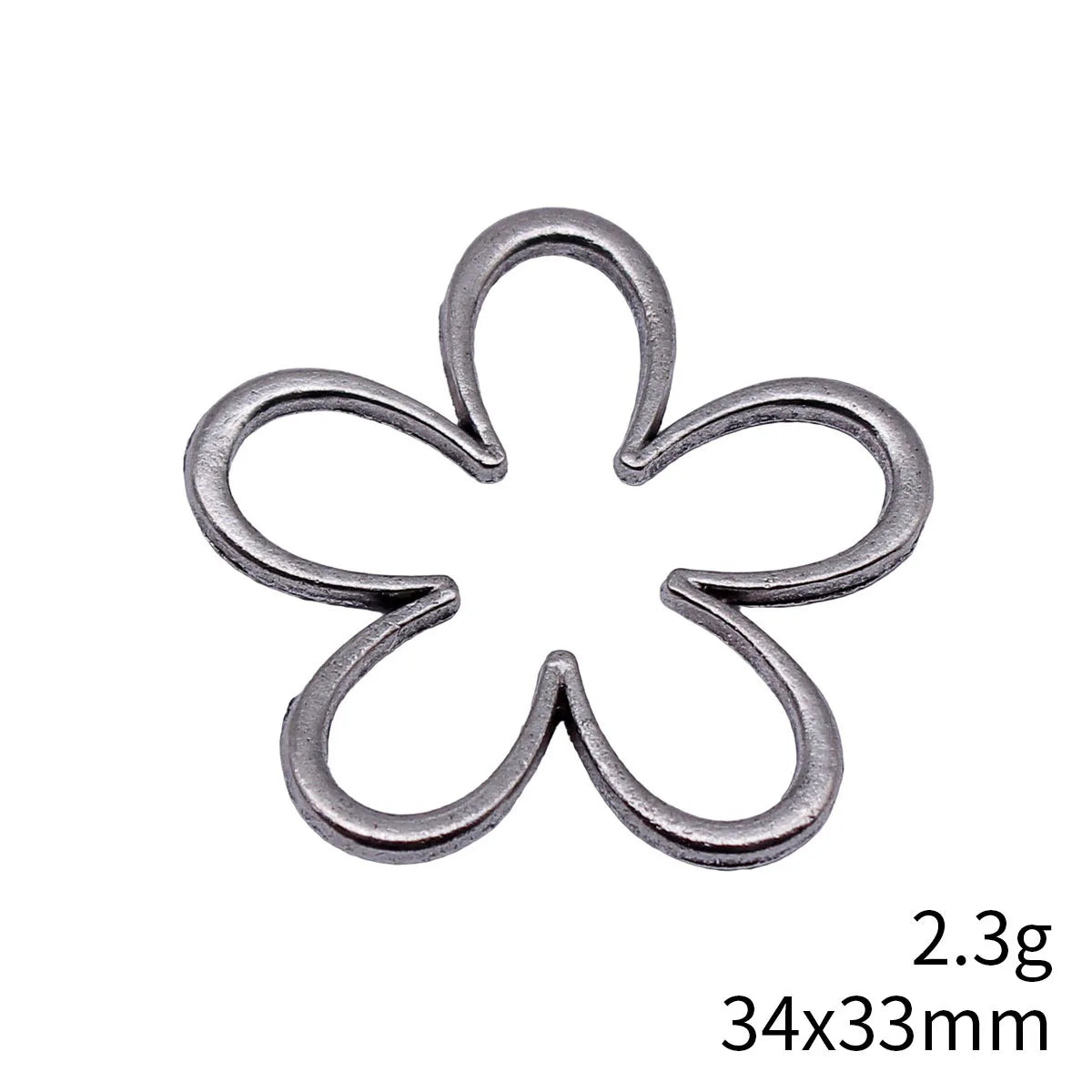 34x33mm 2.3g Multicolor Zinc Alloy Hollow Flower Charm Pendant for DIY Necklace and Bracelet Jewelry Making