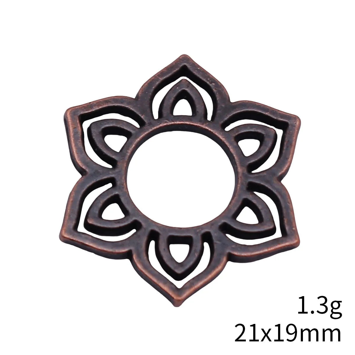 21x19mm 1.3g Multicolor Zinc Alloy Hollow Geometric Pattern Connector Charm for DIY Earrings Jewelry