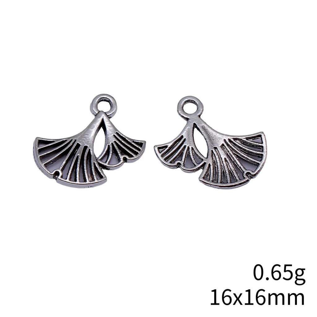16x16mm 0.65g Multicolor Zinc Alloy Ginkgo Leaf Charm Pendant for DIY Earring Bracelet Making