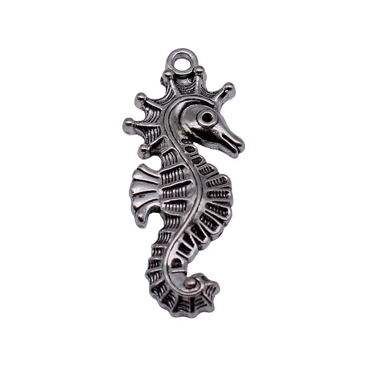 38x16mm 2.9g Antique Silver Zinc Alloy Seahorse Charm Pendant for Necklace Bracelet Jewelry Making