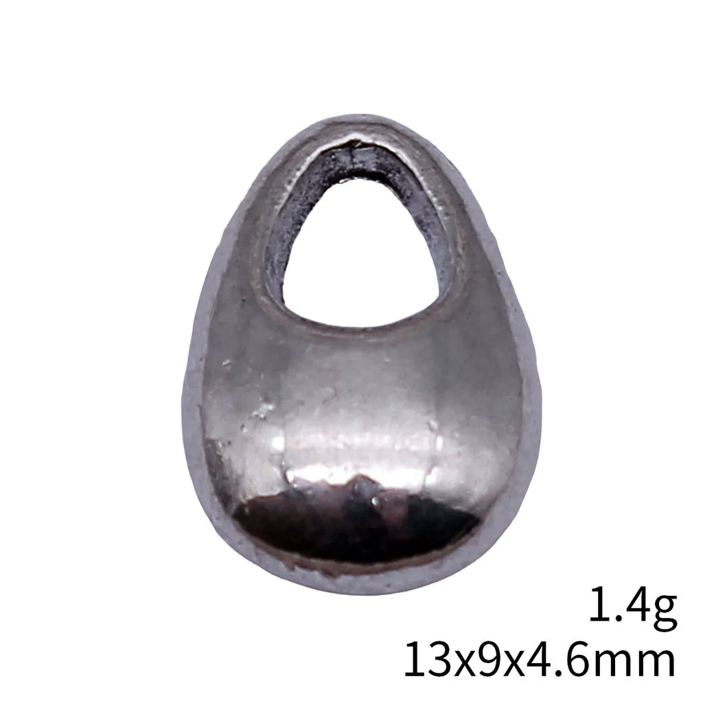 13x9x4.6mm 1.4g Antique Silver Zinc Alloy Teardrop Charm Pendant for DIY Necklace Bracelet Making