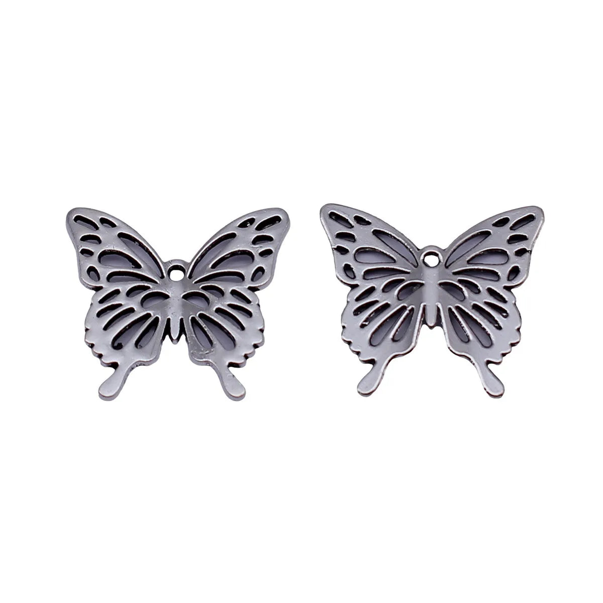 21x19mm 1.1g Antique Silver Zinc Alloy Butterfly Charm Pendant for DIY Necklace Bracelet Jewelry Making