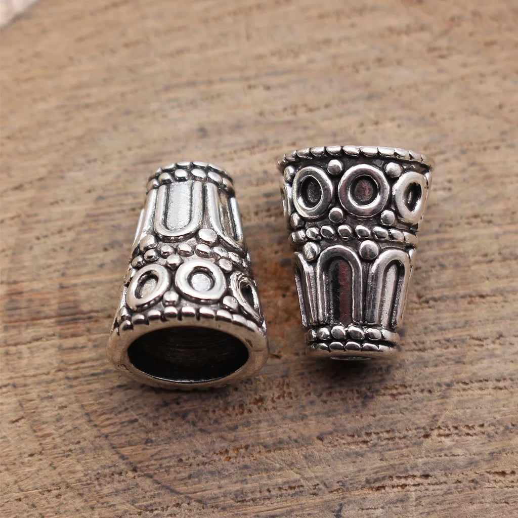 15x12x12mm 2.8g Antique Silver Zinc Alloy Cone Tassel Cap Bead End Jewelry Findings for DIY Accessories