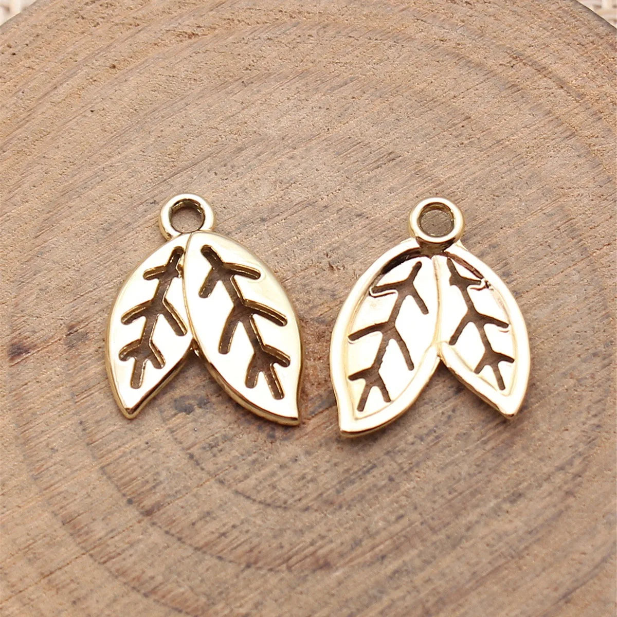 16x13mm 0.64g Multi Color Zinc Alloy Leaf Charm Pendant for DIY Necklace Bracelet Jewelry Making