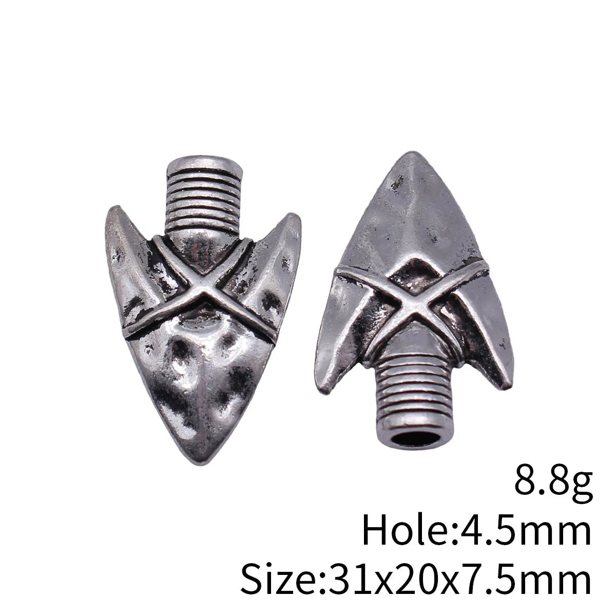 31x20x7.5mm 8.8g Multicolor Zinc Alloy Arrow Charm Pendant for DIY Necklace Bracelet Making