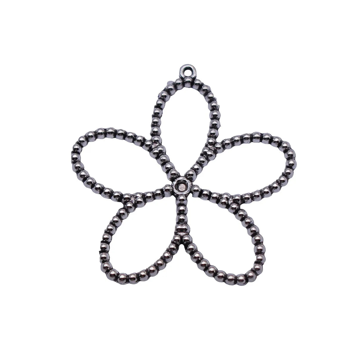 30x29mm 1.6g Antique Silver Zinc Alloy Hollow Flower charm pendant for DIY necklace bracelet making