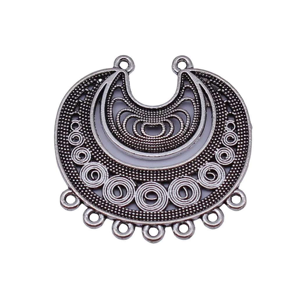 31x31mm 3.5g Multicolor Zinc Alloy Earring Connector Charm Jewelry Findings for DIY Earrings