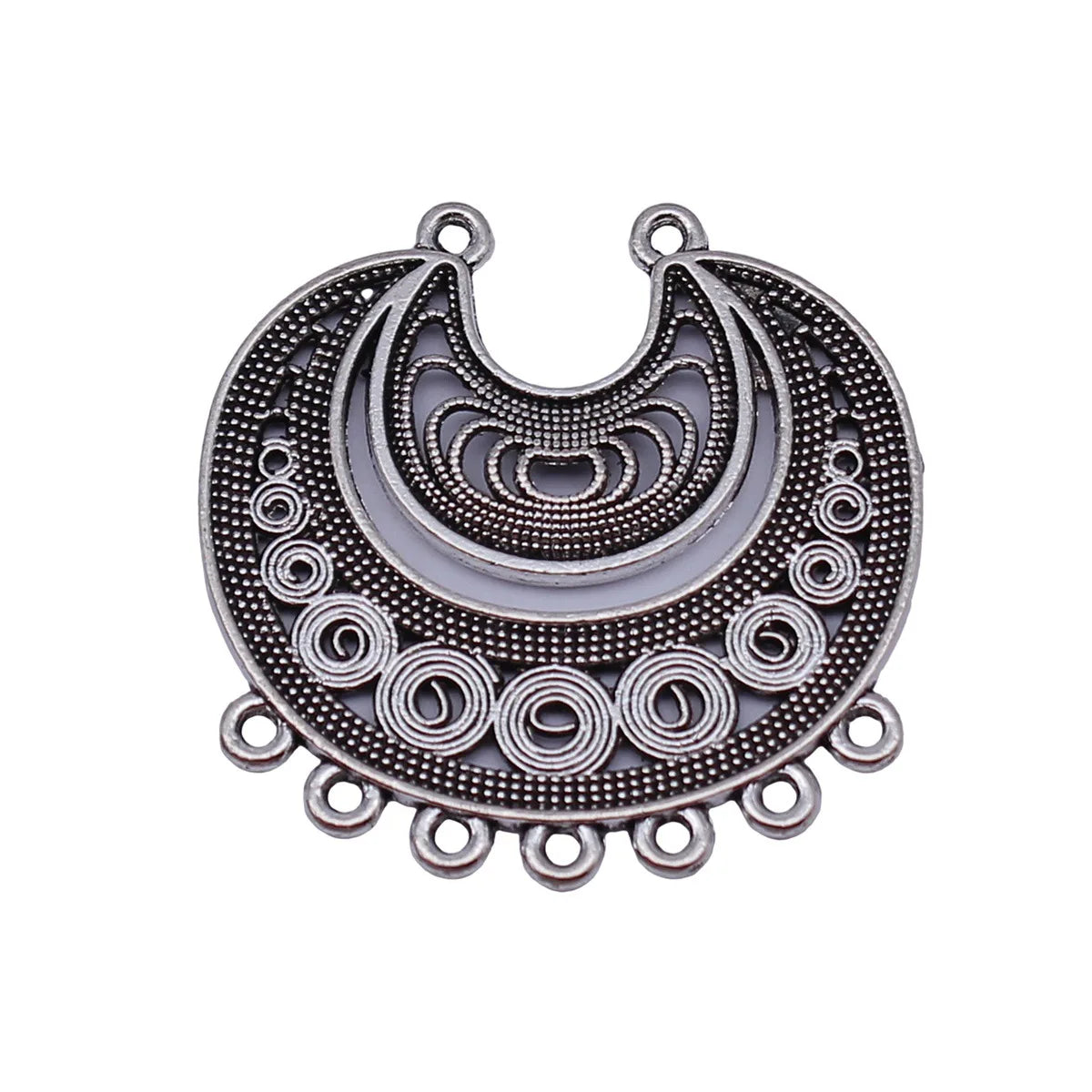 31x31mm 3.5g Multicolor Zinc Alloy Earring Connector Charm Jewelry Findings for DIY Earrings