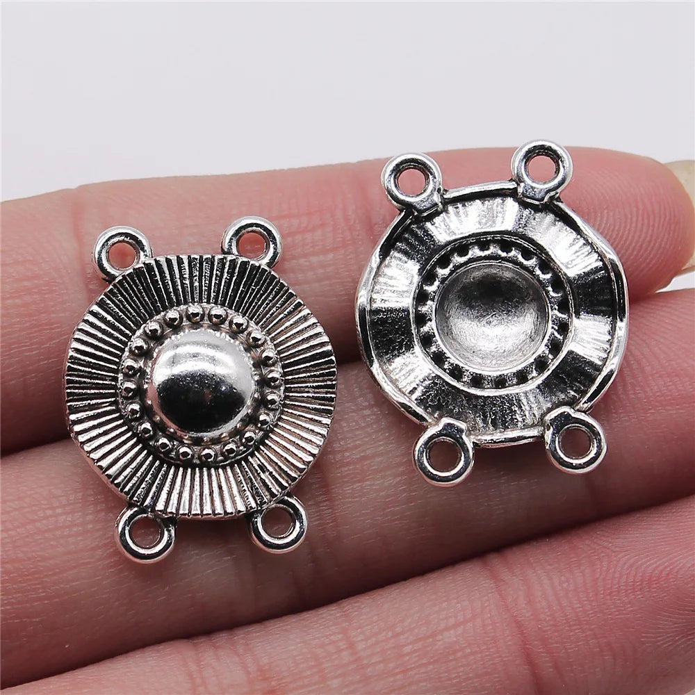 21x26mm 2.5g Multicolor Zinc Alloy Four Hole Body Chain Connector Charm for Waist Chain Making