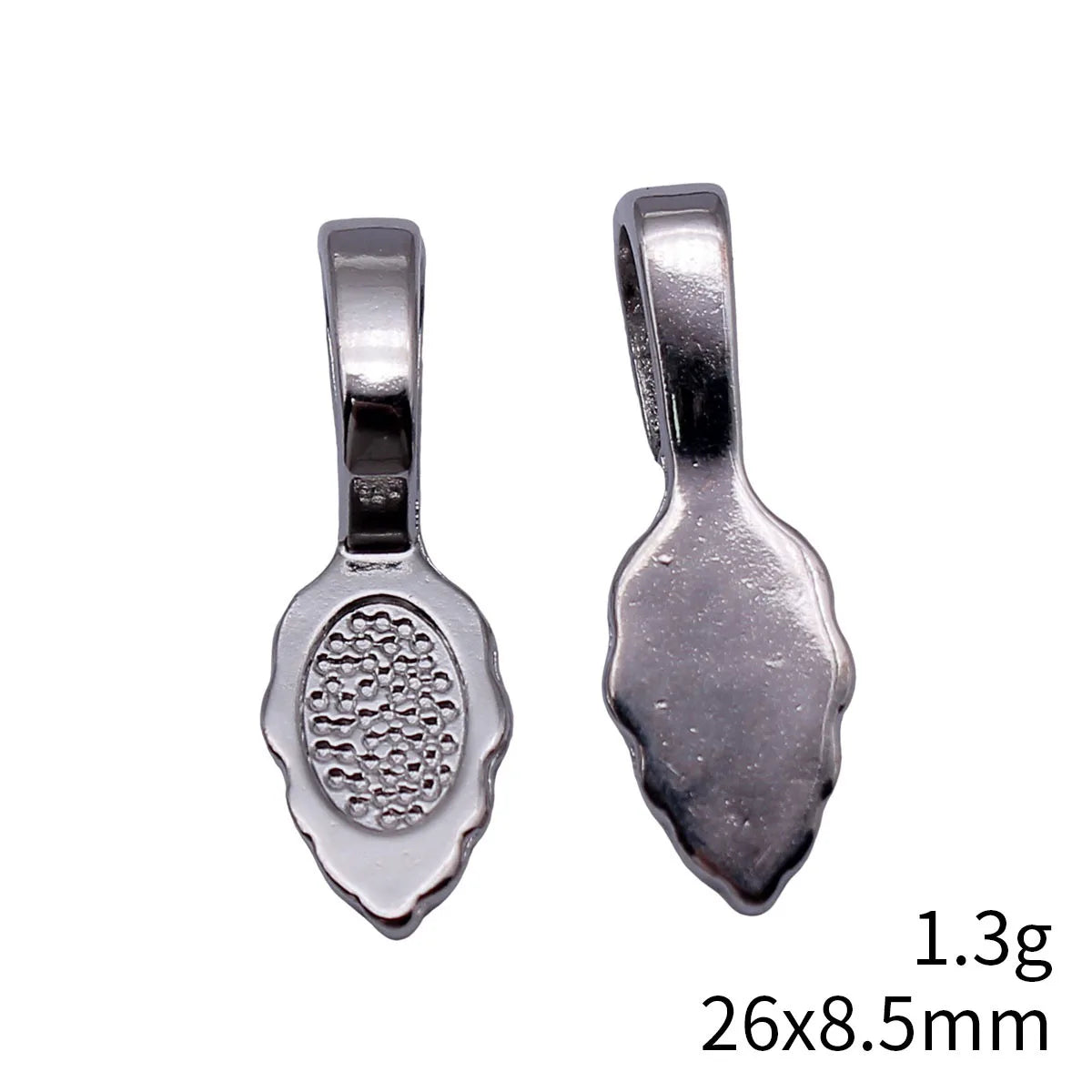 26x8.5mm 1.3g Multicolor Zinc Alloy Three Hole Pendant Bail Connector Charm for DIY Jewelry Making
