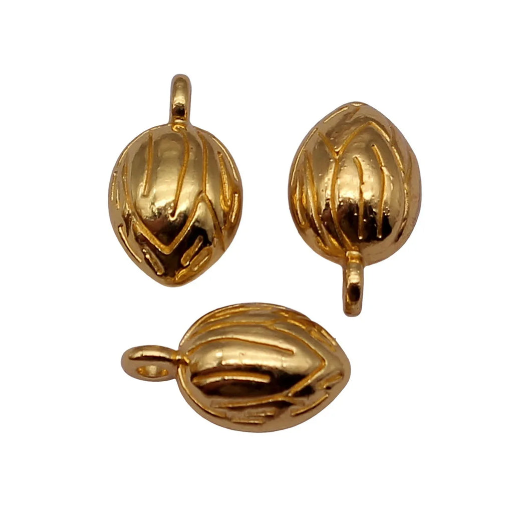 12x7.5x5.8mm 1.3g Bright Gold Zinc Alloy Lotus Bud Charm Pendant for DIY Necklace Bracelet Jewelry Making
