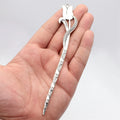 160x26mm 18g Antique Silver Zinc Alloy Flower Tulip Bookmark Jewelry Finding for DIY Book Charm Gifts