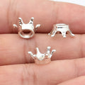 13x6.2mm 0.83g Antique Silver Zinc Alloy Crown Charm Pendant for DIY Necklace and Bracelet Making
