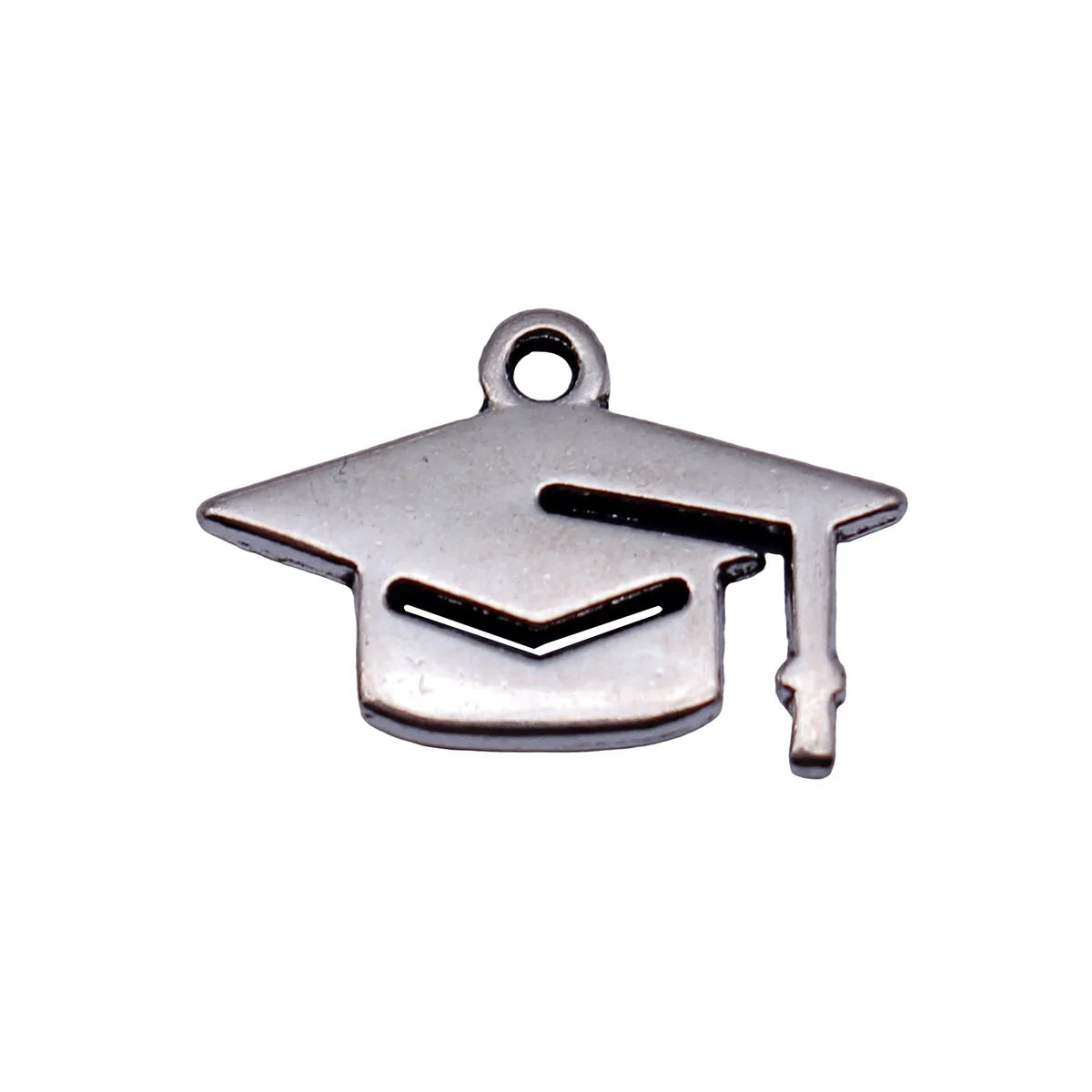 16x11mm 0.64g Antique Silver Zinc Alloy Graduation Cap Charm Pendant for DIY Necklace Bracelet Making