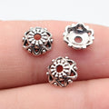 8x8x2.9mm 0.28g Multicolor Zinc Alloy Flower Bead Caps Spacer Findings for DIY Beaded Jewelry Making