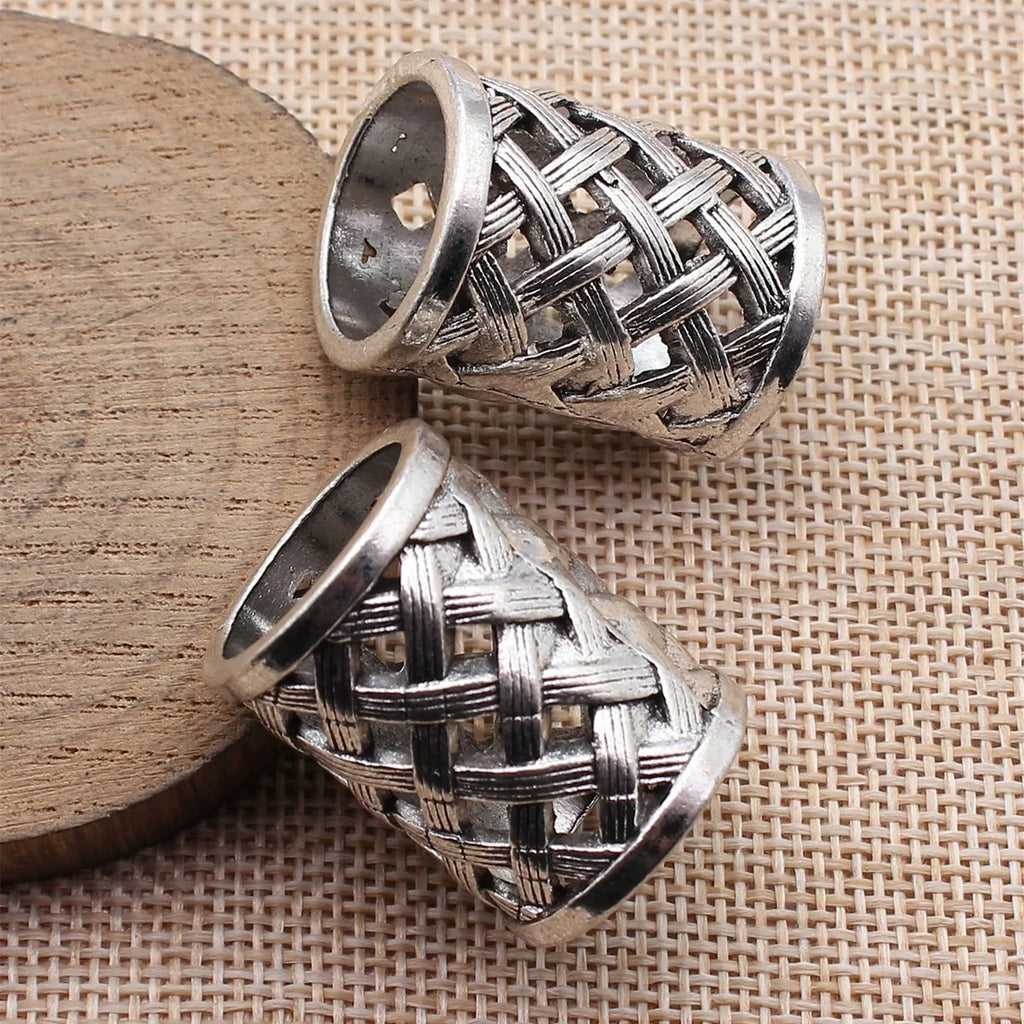 28x22x22mm 15.7g Multi Finish Zinc Alloy Hollow Woven Pattern Scarf Buckle Finding for DIY Accessories
