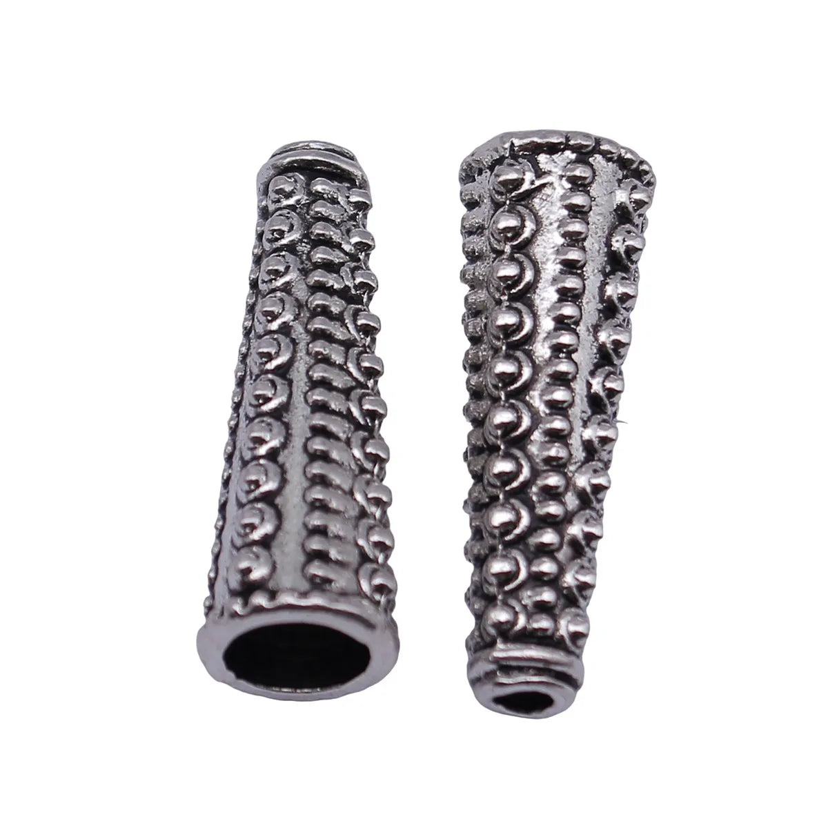 30x11x10mm 3.8g Antique Silver Zinc Alloy Dotted Cone Tassel Cap End Bead Cap for DIY Jewelry Making