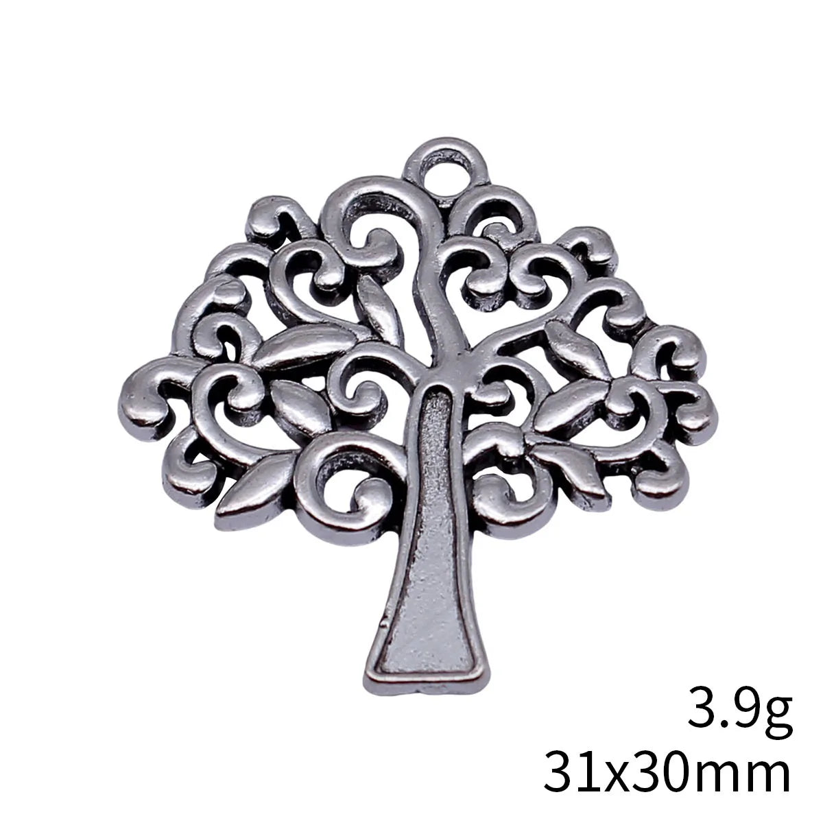 31x30mm 3.9g Multicolor Zinc Alloy Hollow Tree Charm Pendant for DIY Necklace Bracelet Jewelry Making